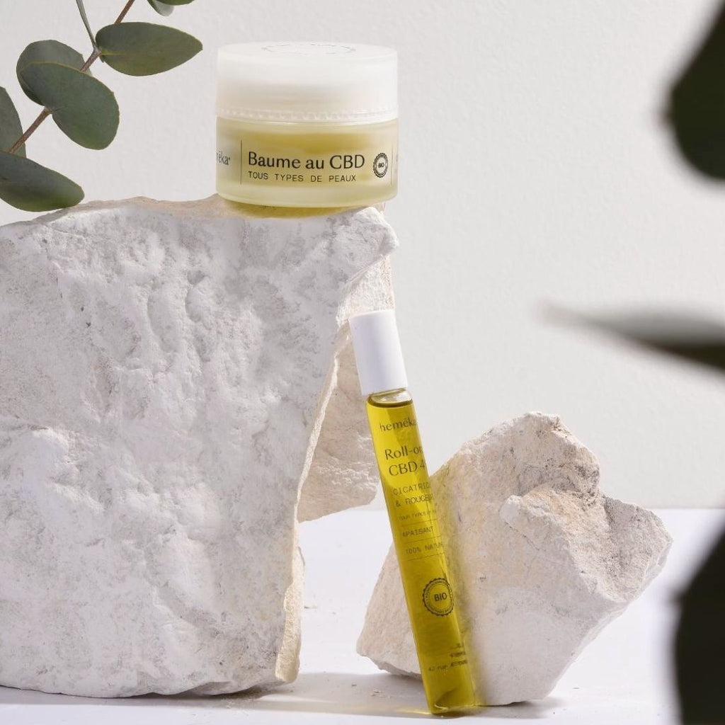 Coffret DUO cosmétiques CBD : Baume + Roll On