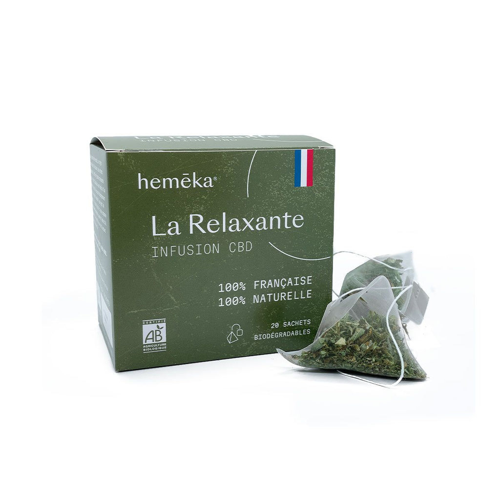 Infusion chanvre CBD La Relaxante 20 sachets