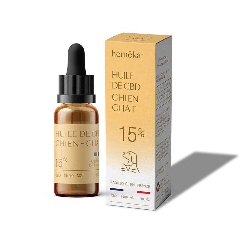 Huile CBD Animaux (chien - chat) 15%