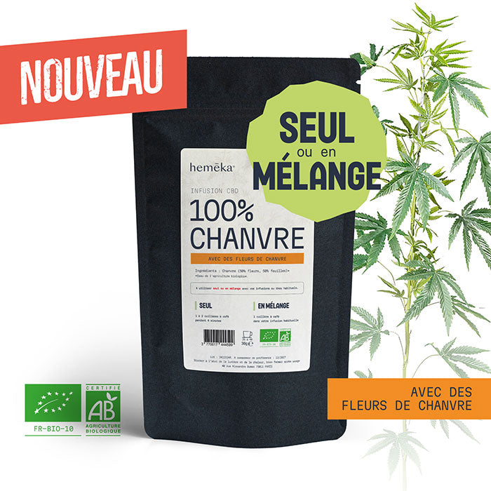 Tisane 100% Chanvre (seul ou en mélange)