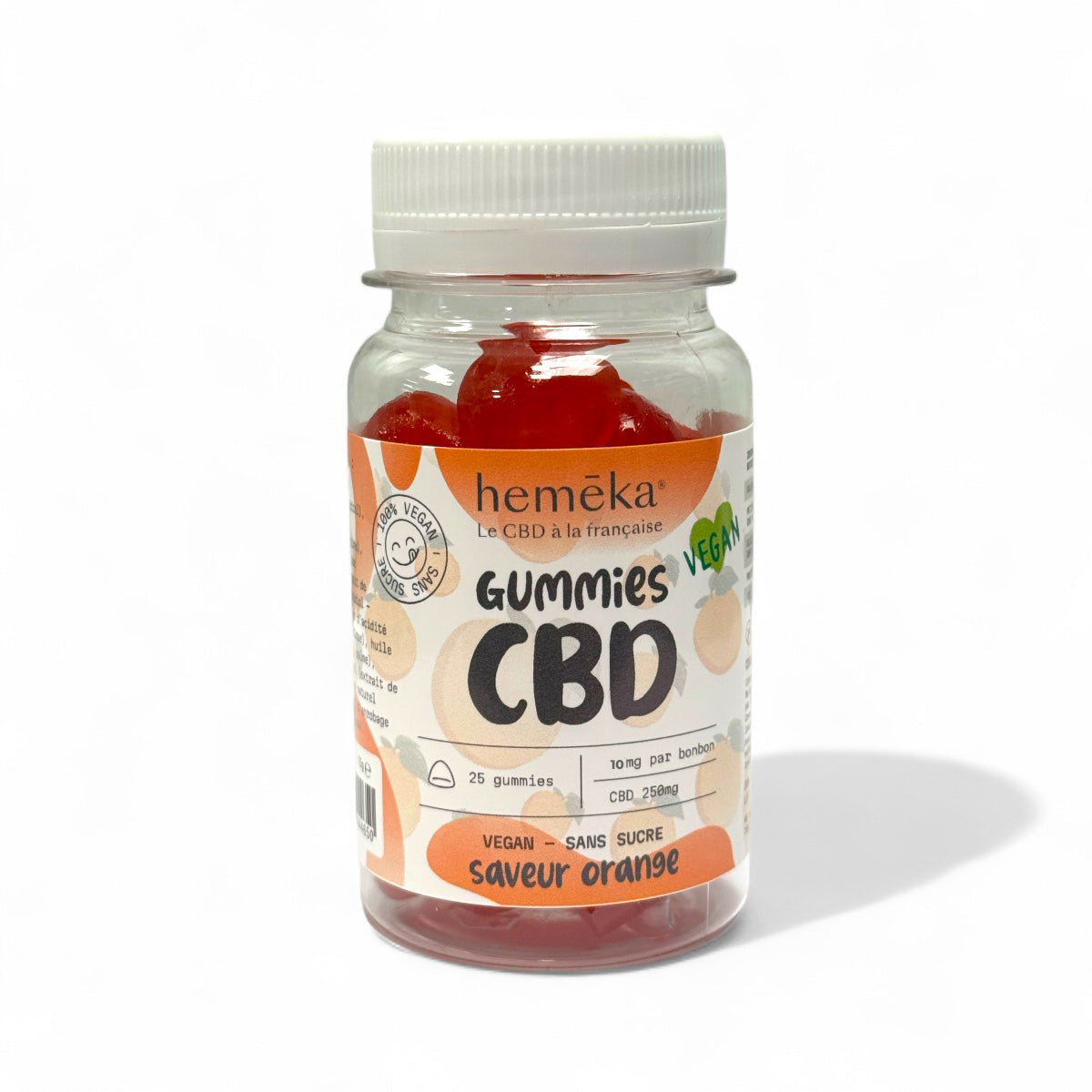 Gummies CBD orange 250mg (vegan)