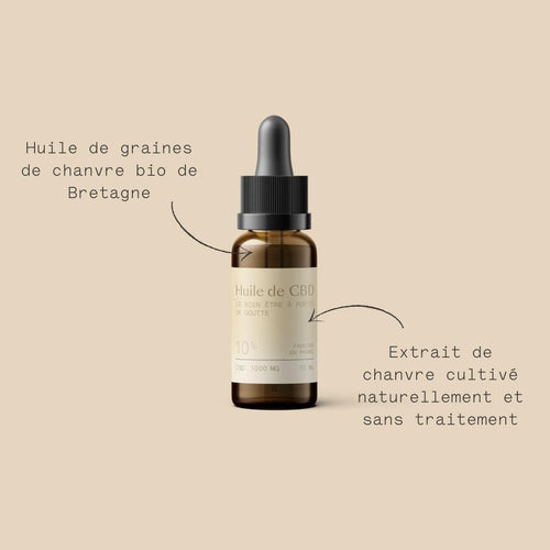 Huile CBD 10% (sans THC)