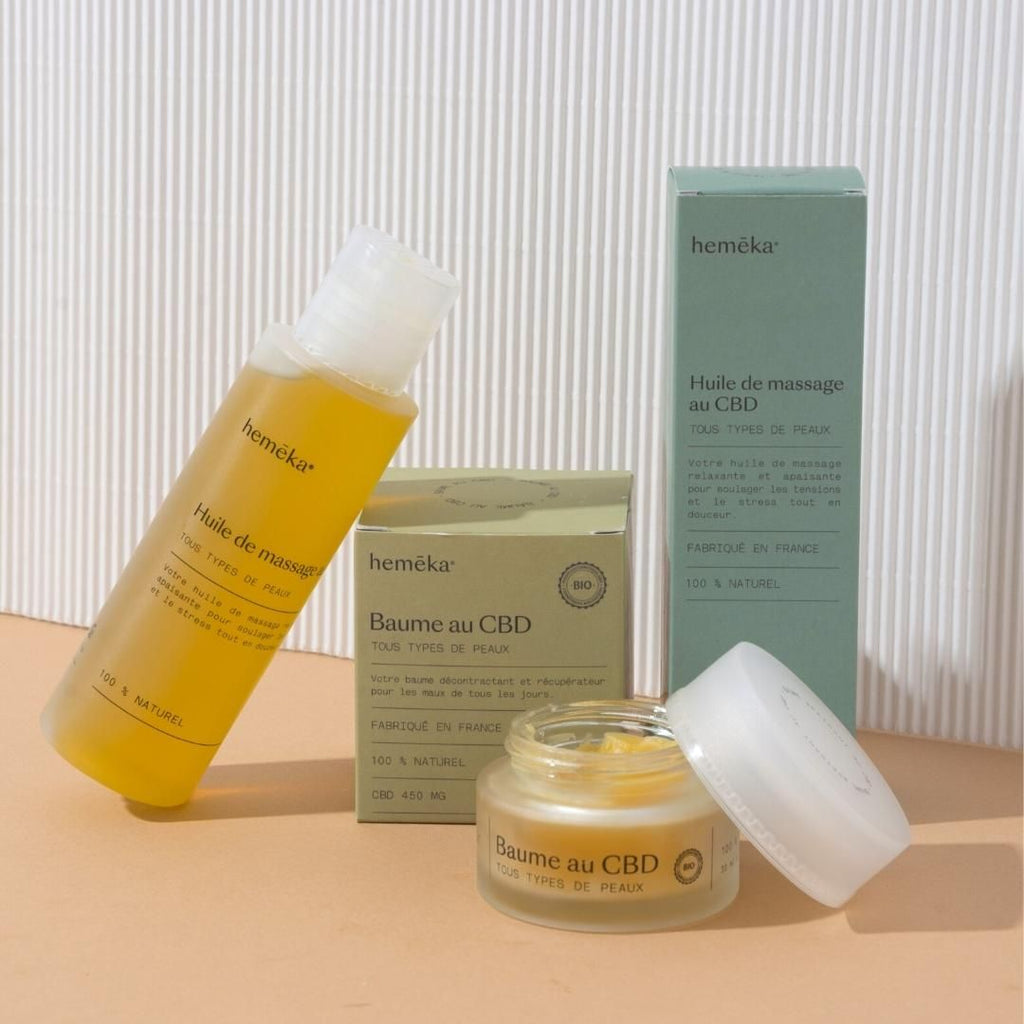 Coffret DUO cosmétiques CBD : Baume + Huile