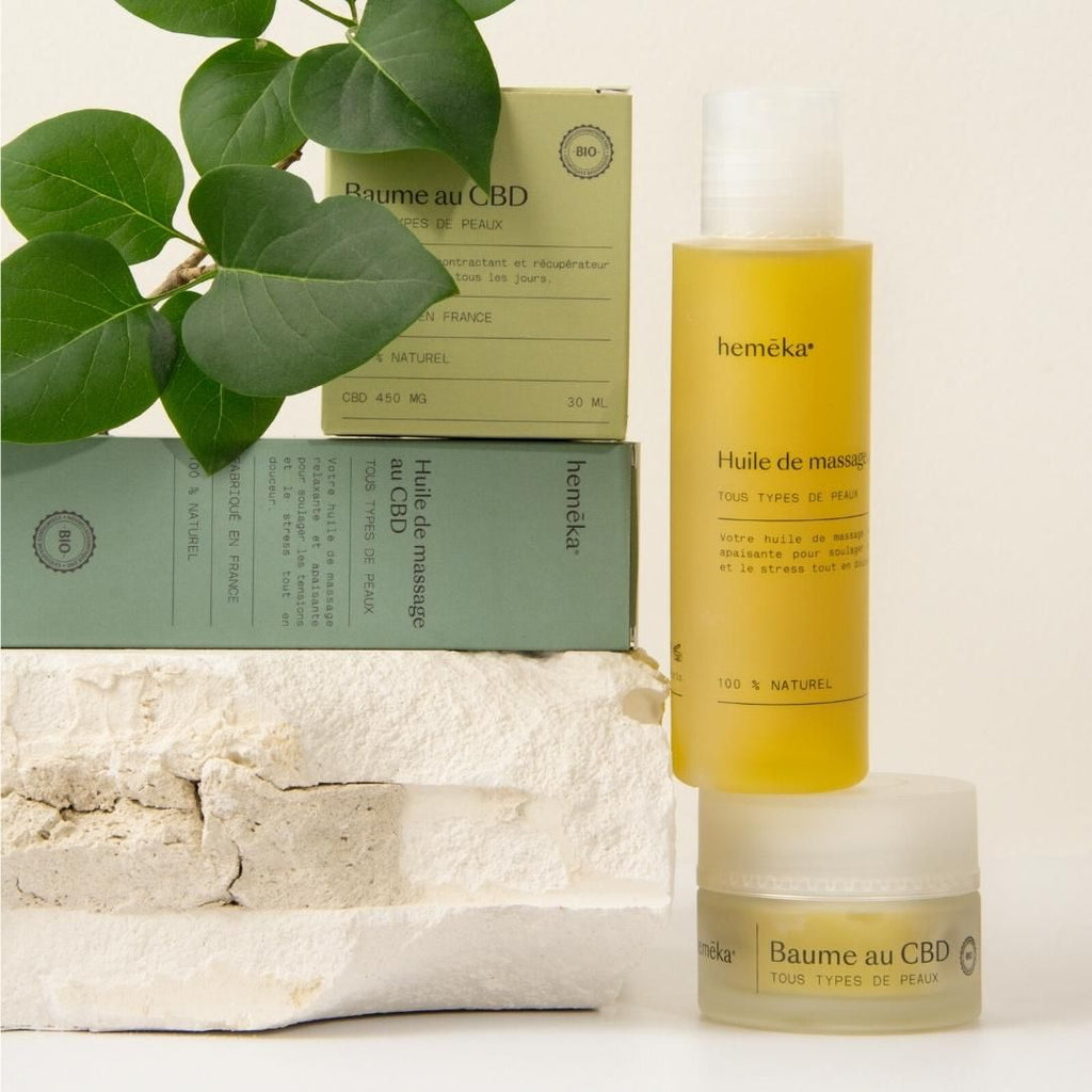 Coffret DUO cosmétiques CBD : Baume + Huile